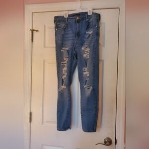 Women's Aeropostale Distressed Blue Jeans